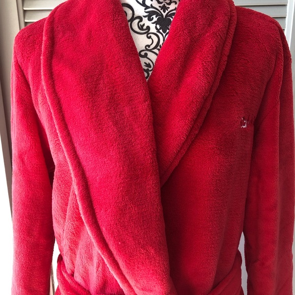 NWOT Calvin Klein Red Belted Robe Size XS/S - Picture 5 of 11
